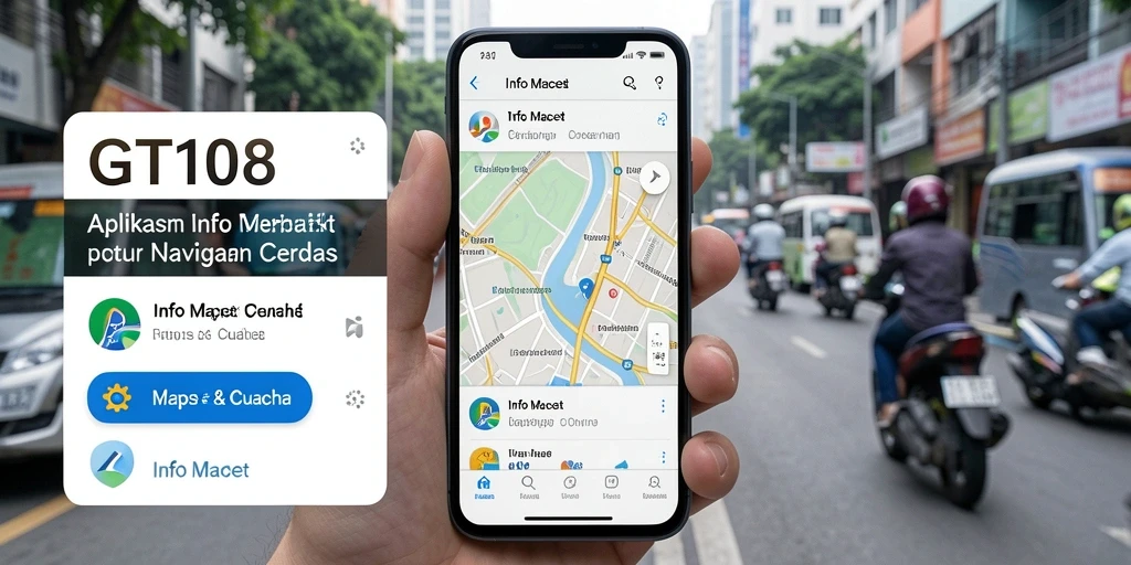 Tampilan antarmuka GT108 yang intuitif dan informatif.