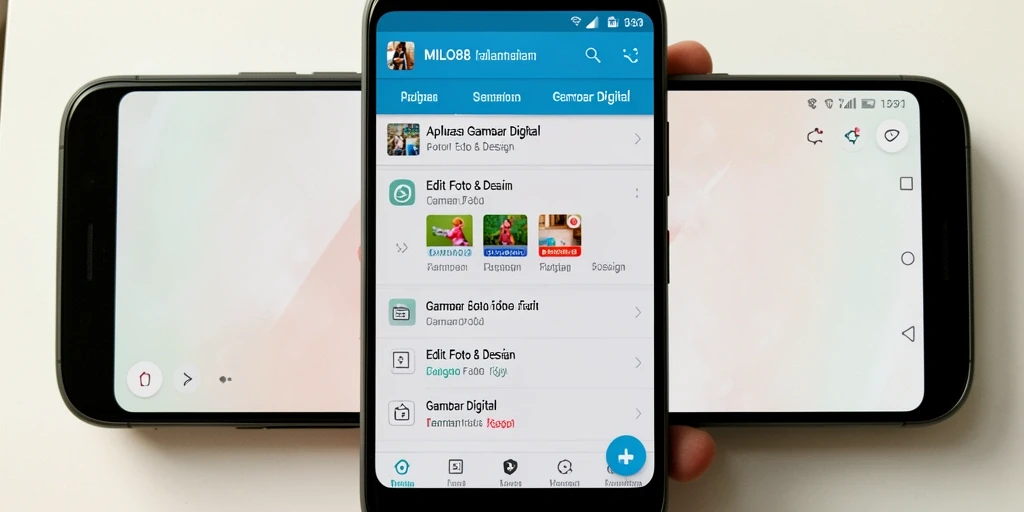 Tampilan antarmuka aplikasi Gambar Digital yang modern dan intuitif.