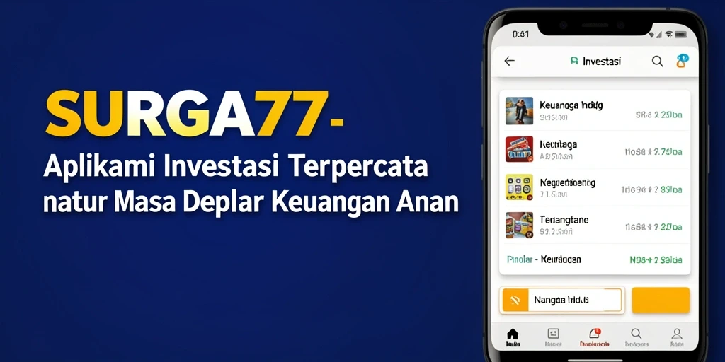 Tampilan antarmuka pengguna aplikasi Investasi yang menarik dan informatif.