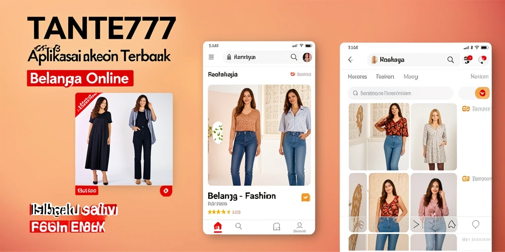Tampilan antarmuka TANTE777 dengan pilihan fashion menarik dan navigasi yang sederhana.
