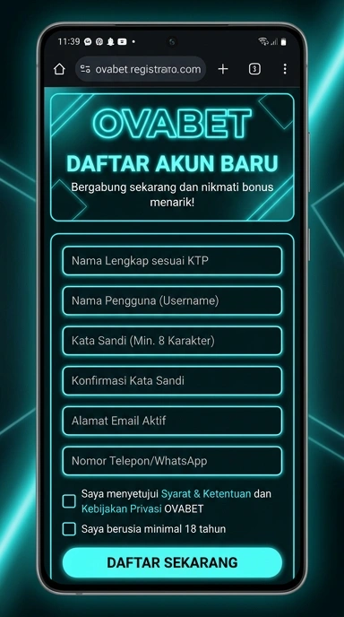 Panduan Buat Akun Baru di Ovabet untuk Pengguna Android