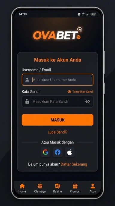 Panduan Masuk Akun ovabet untuk Pengguna Android